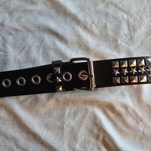 Black Studded Belt